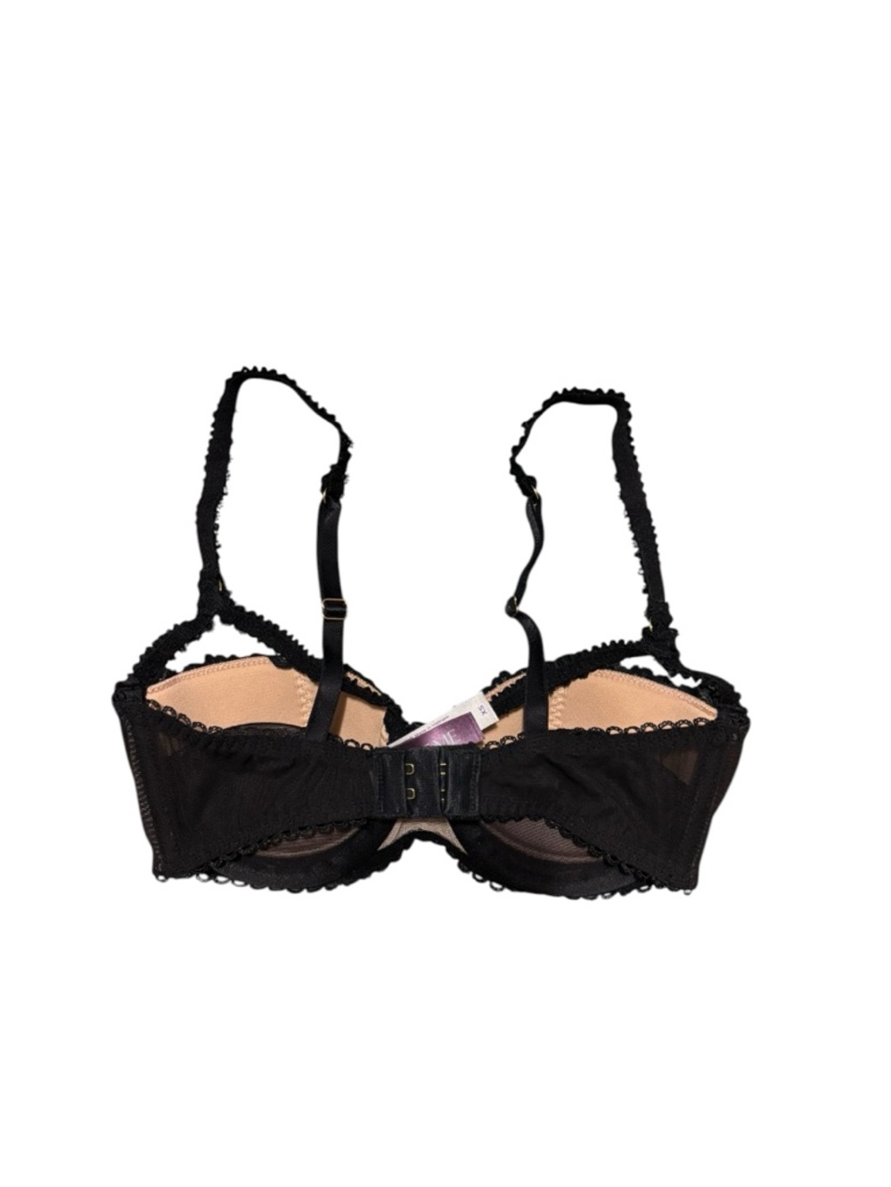 Adore Me Black Lace Strappy Push-Up Bra - Picture 2 of 4